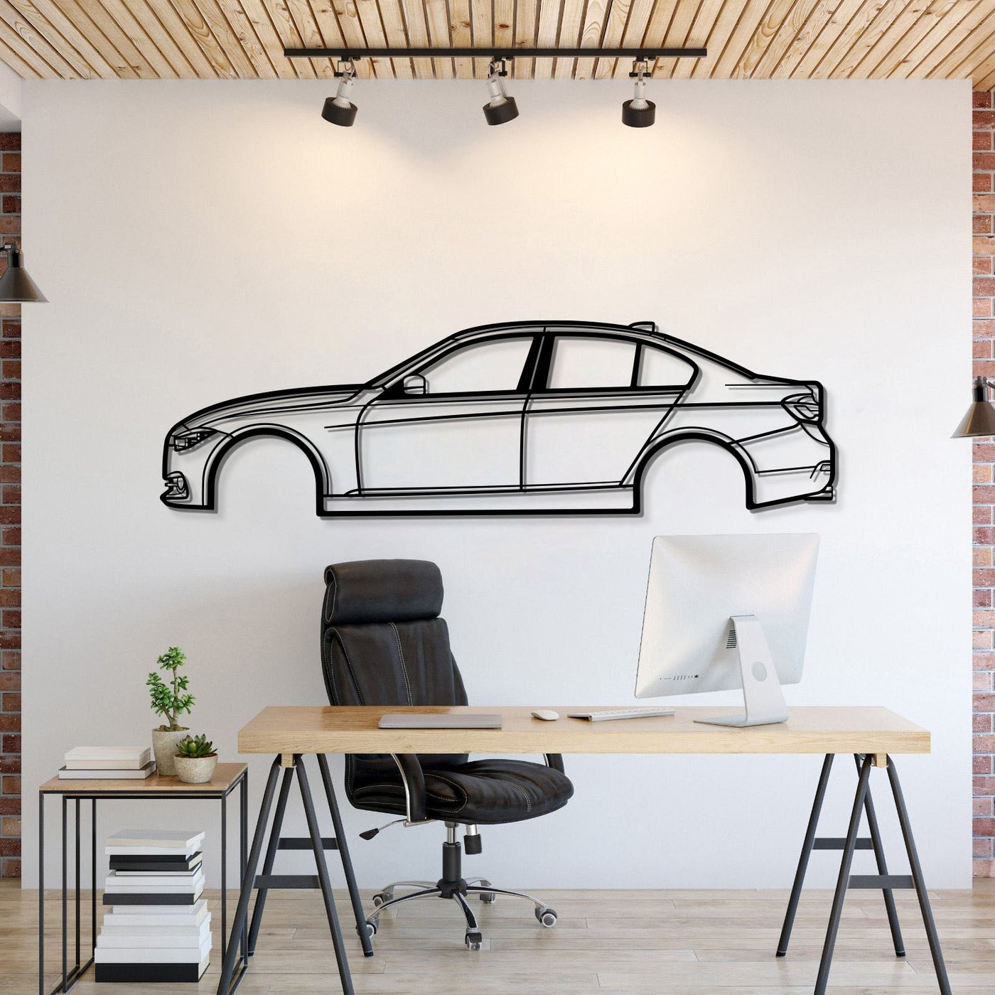 2016 3 SERIE F30 Metal Car Wall Art