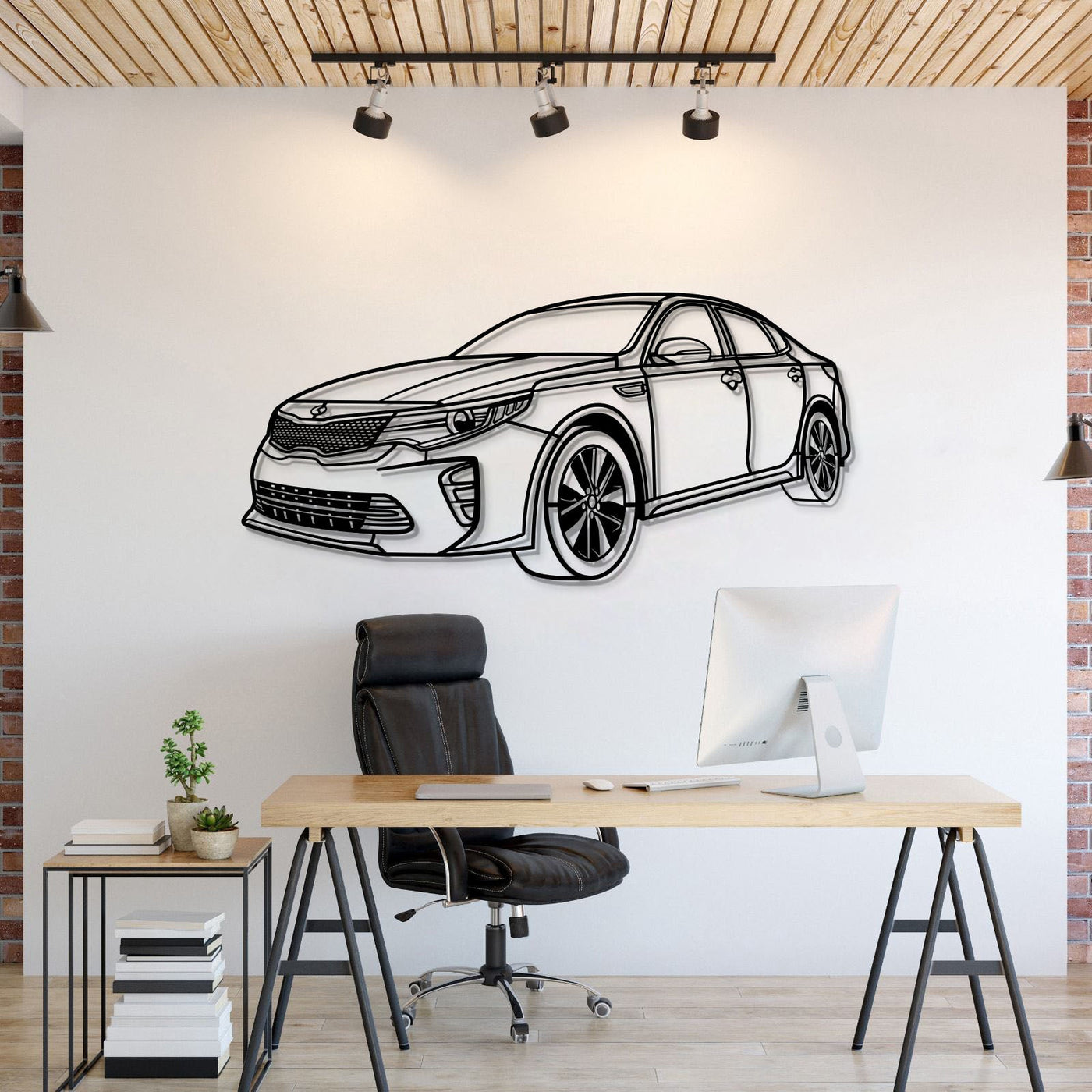 2016 Optima Perspective Metal Car Wall Art