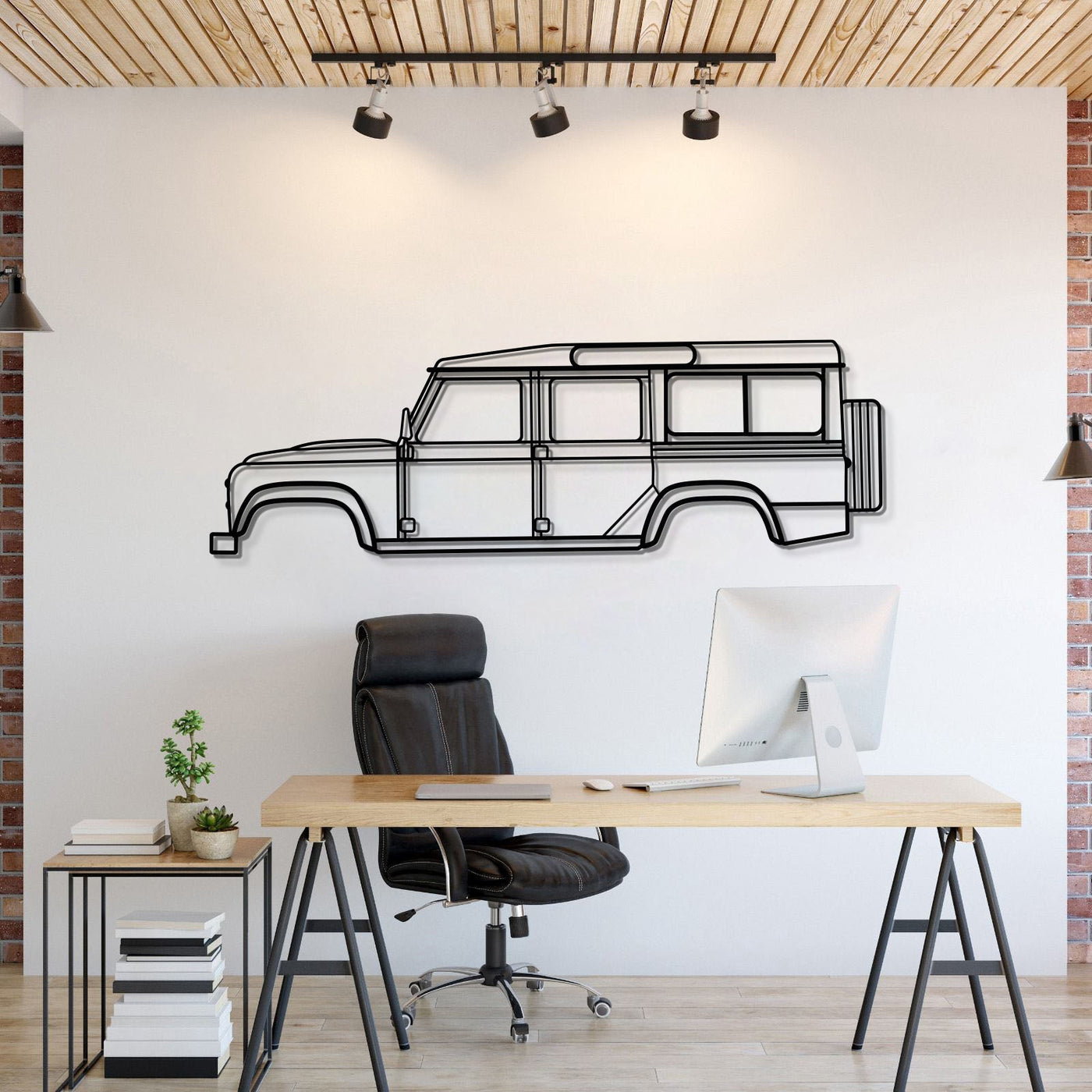 2016 Defender 110 Metal Car Wall Art