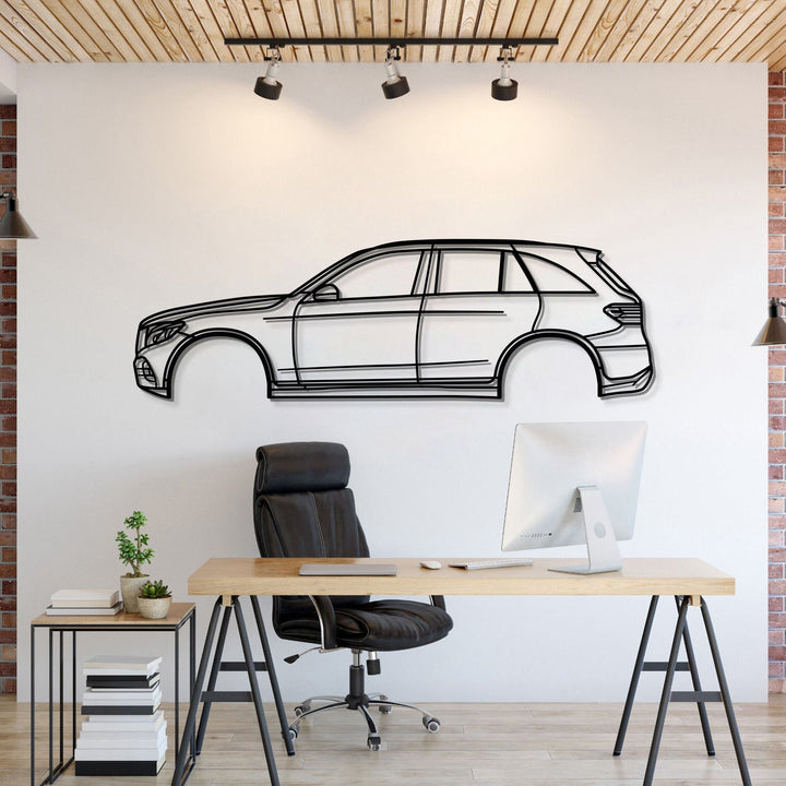 2016 GLC-Class  SUV X253 (1st Gen) Metal Car Wall Art — precision-cut steel wall art