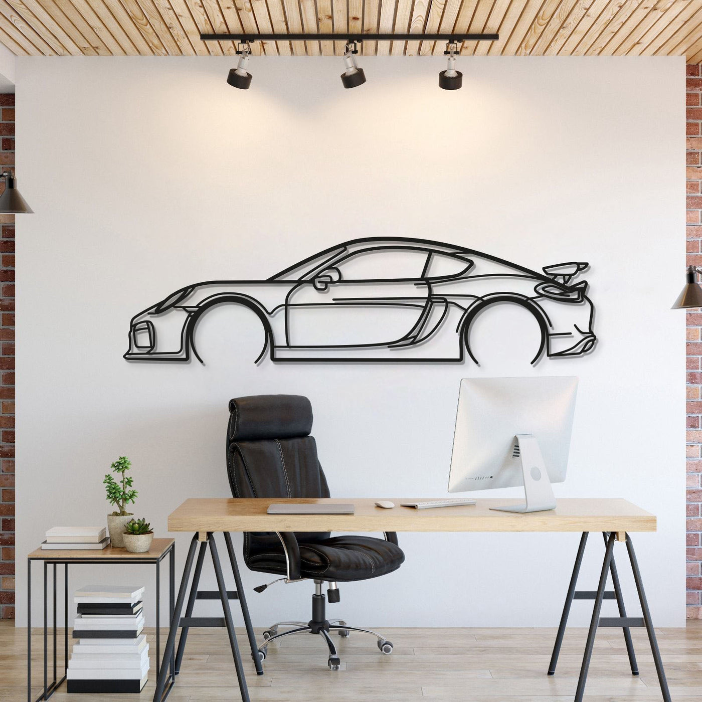 2016 Cayman GT4 981 Metal Car Wall Art