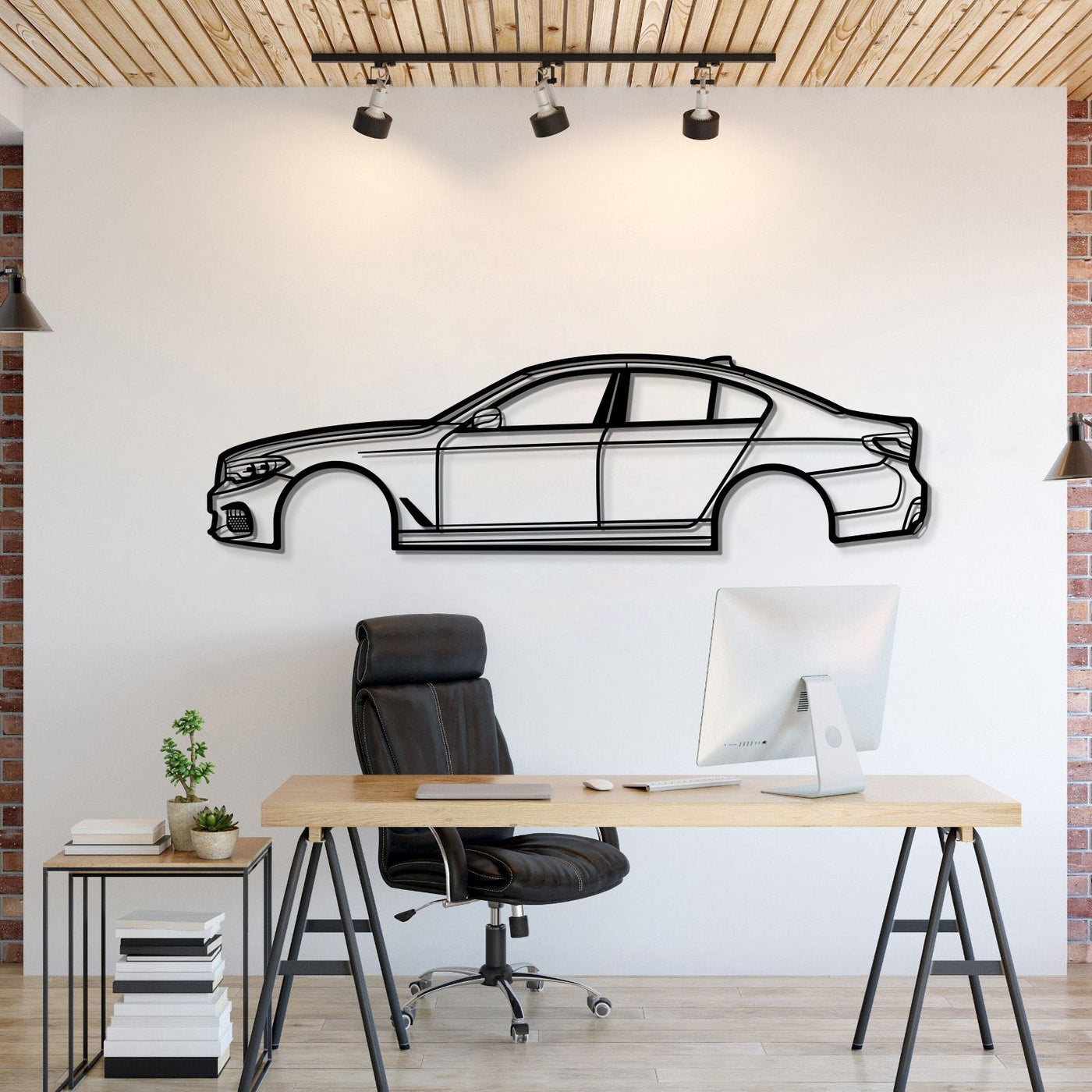 2017 5 Serie Metal Car Wall Art