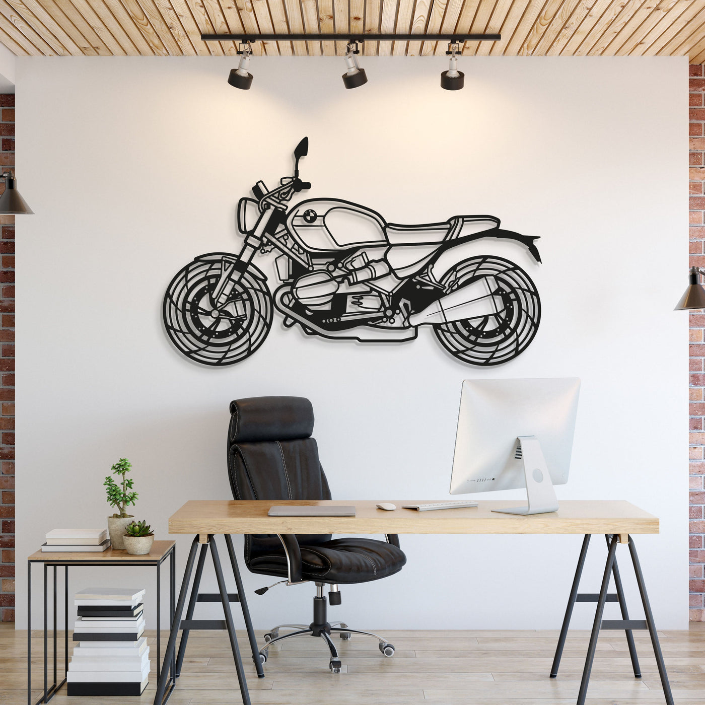 2017 R Nine T Metal Motorcycle Wall Art
