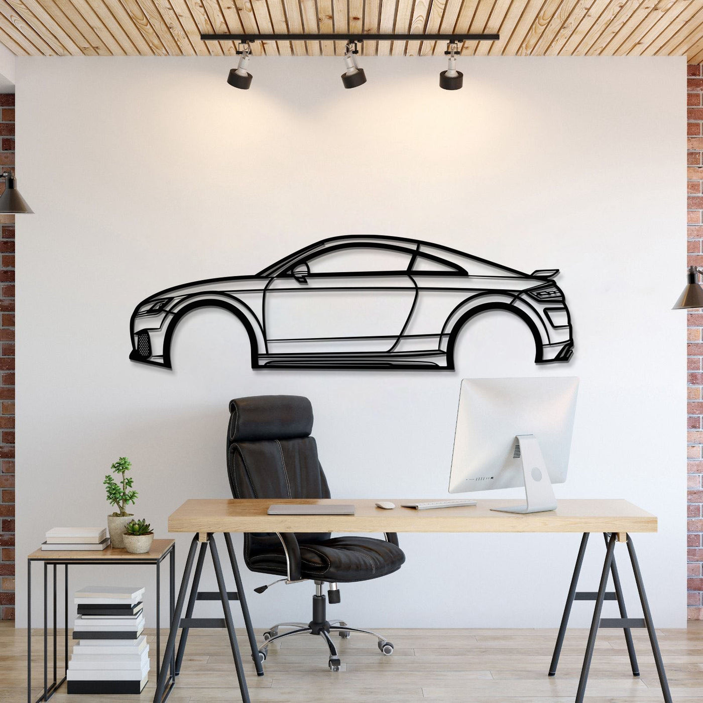 2018 TT RS Metal Car Wall Art