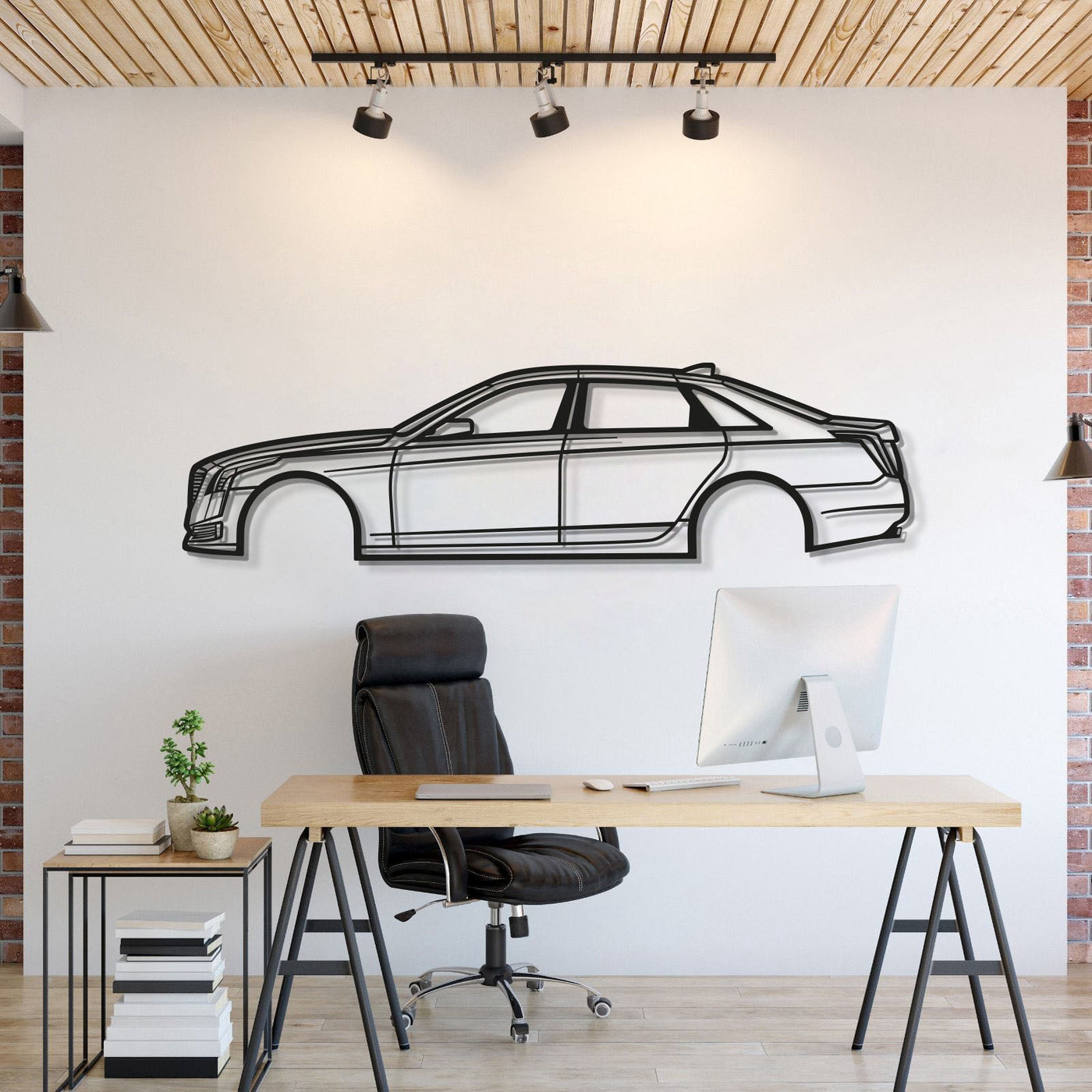 2018 CT-6 Metal Car Wall Art