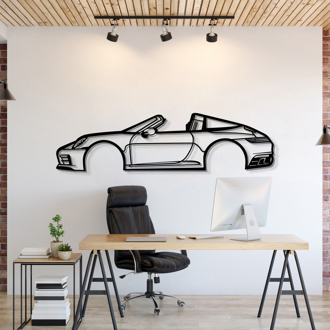 2018 911 Targa 4S Metal Car Wall Art