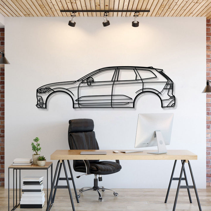 2018 XC60 2nd Gen Metal Car Wall Art — precision-cut steel wall art