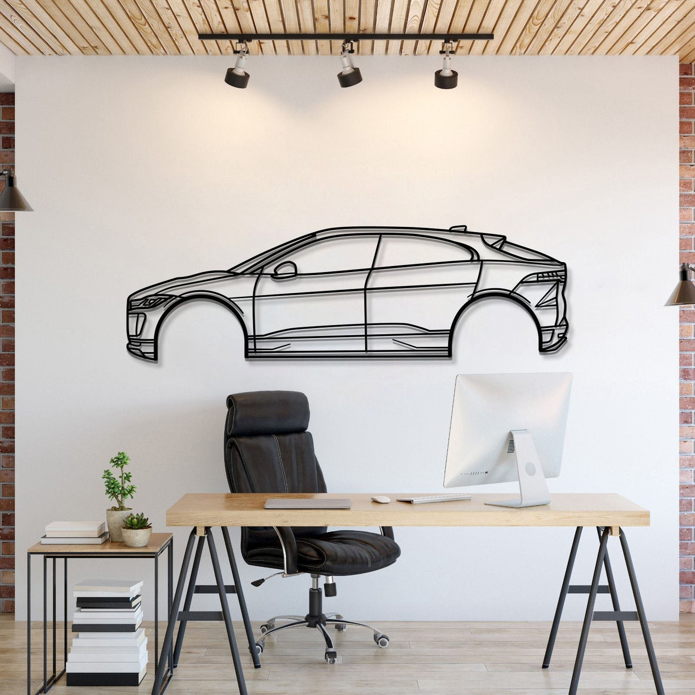 2019 I-Pace 1st Gen Metal Car Wall Art