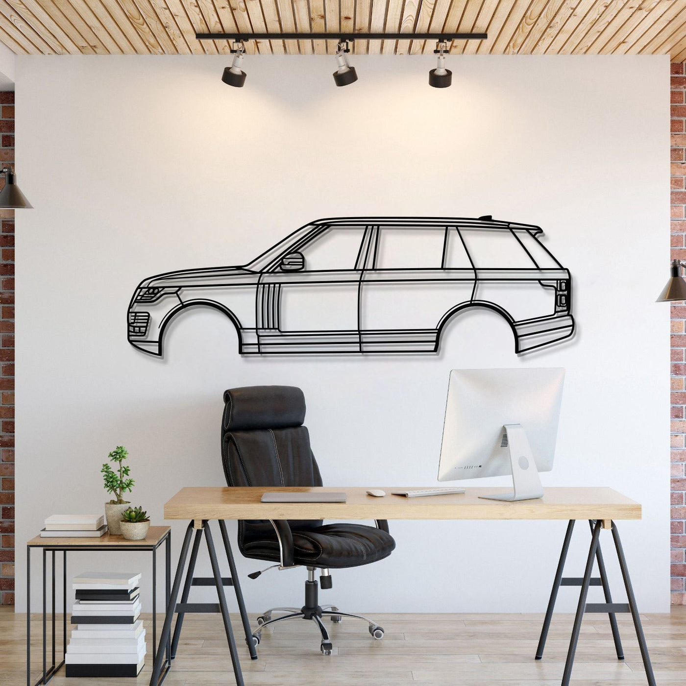2019 Range Rover Hybrid L405 (4th Gen) Metal Car Wall Art