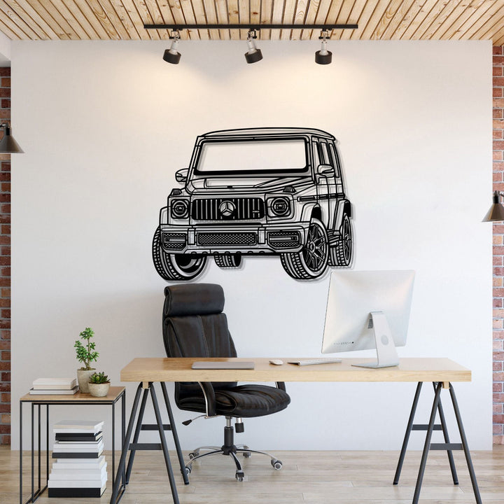 2019 G63 AMG Perspective Metal Car Wall Art — precision-cut steel wall art