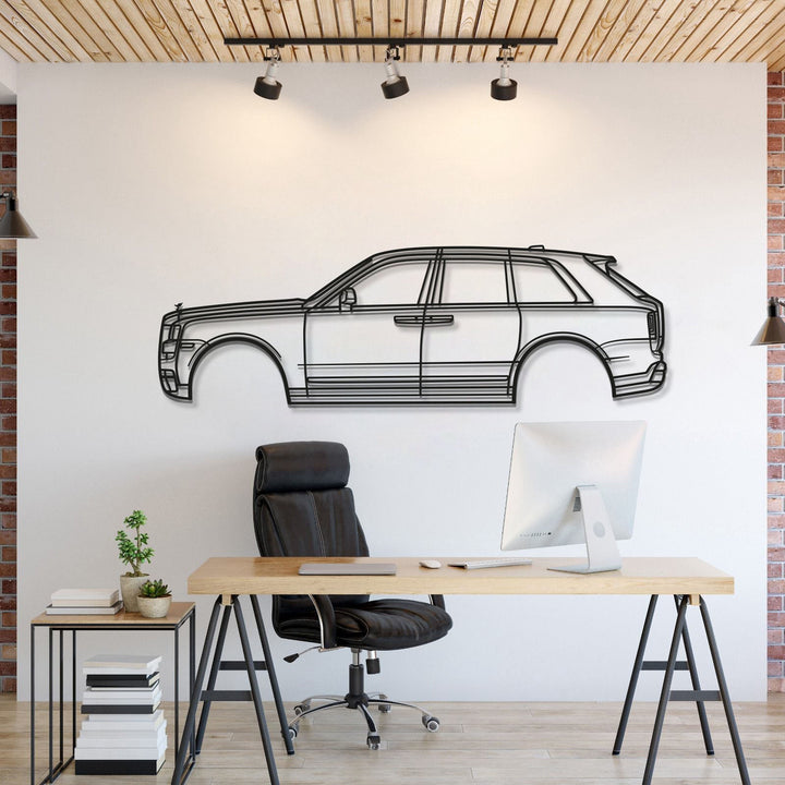 2019 Cullinan 1st Gen Metal Car Wall Art — precision-cut steel wall art