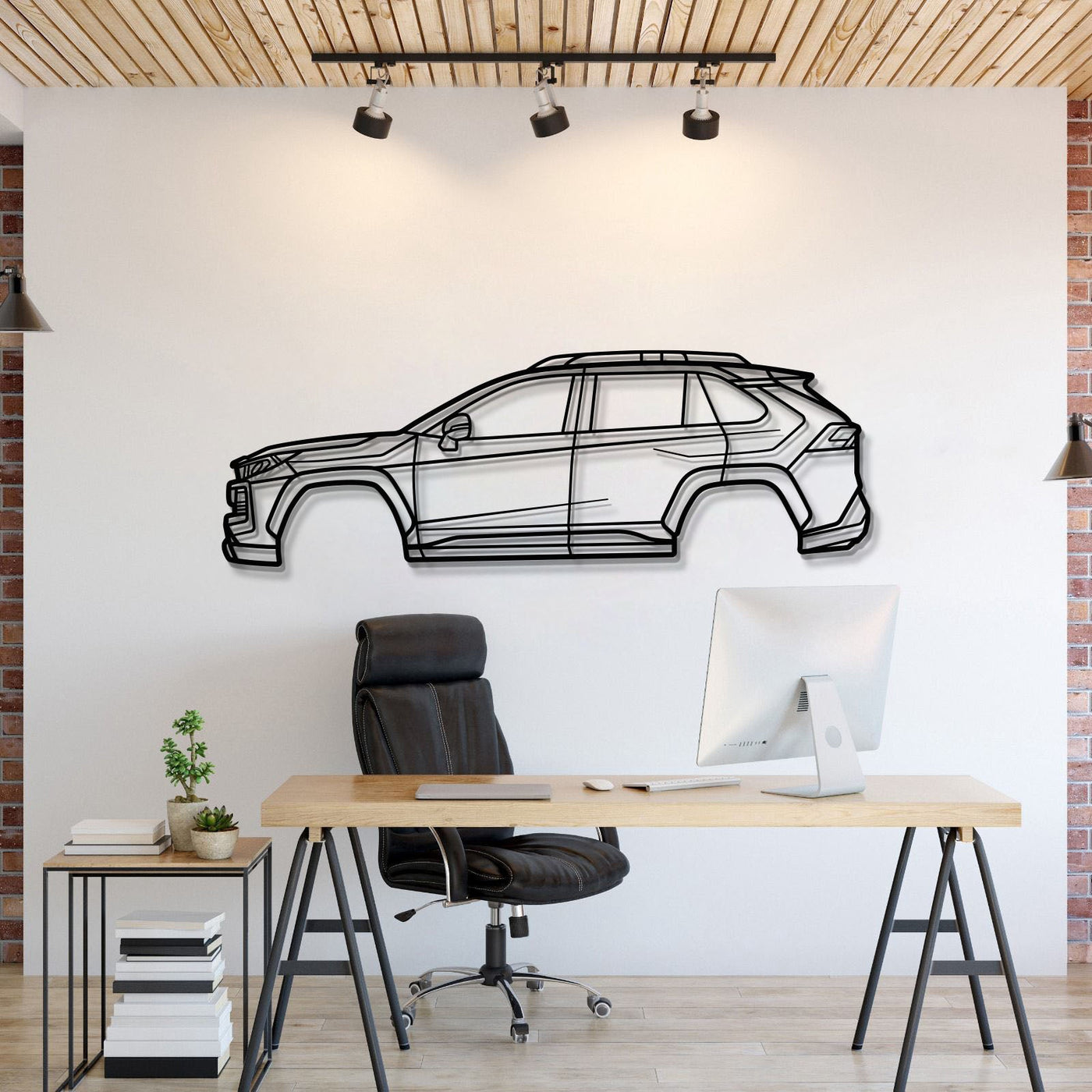 2019 RAV4 5th Gen Metal Car Wall Art