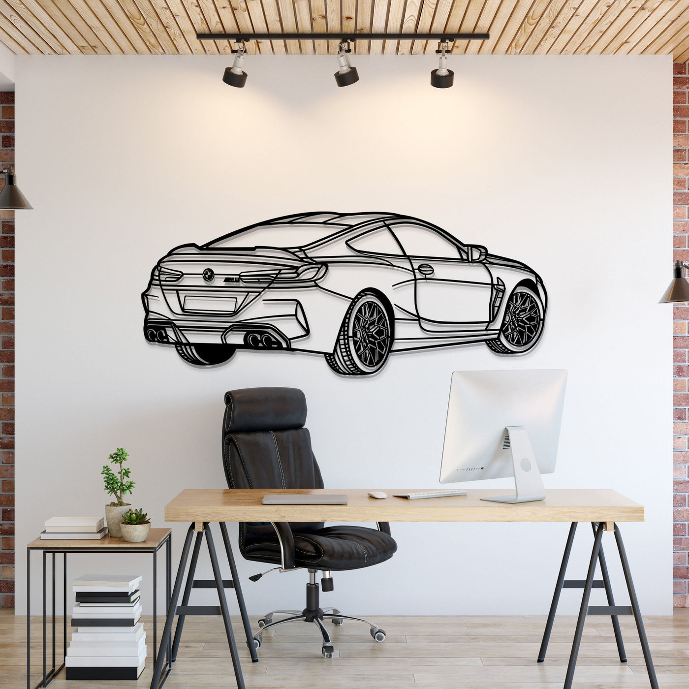 2020 M8 Competition Perspective Metal Car Wall Art
