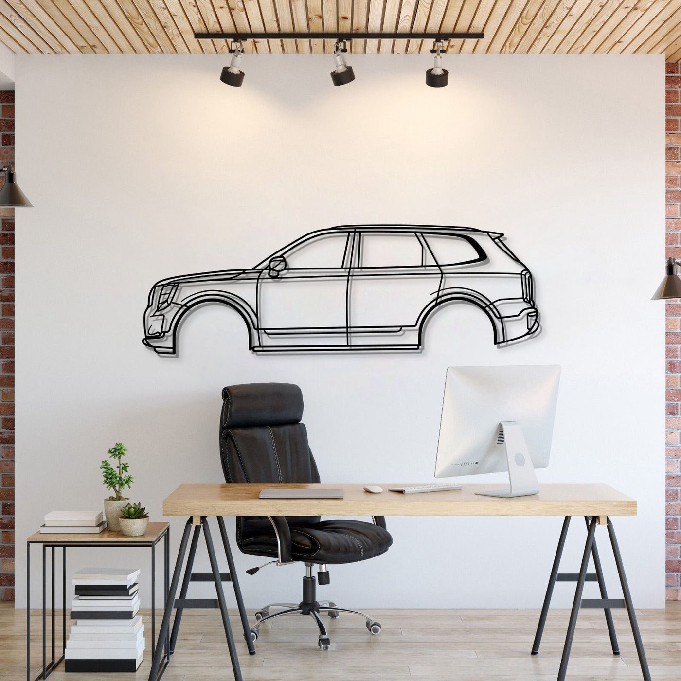 2020 Telluride 1st Gen Metal Car Wall Art