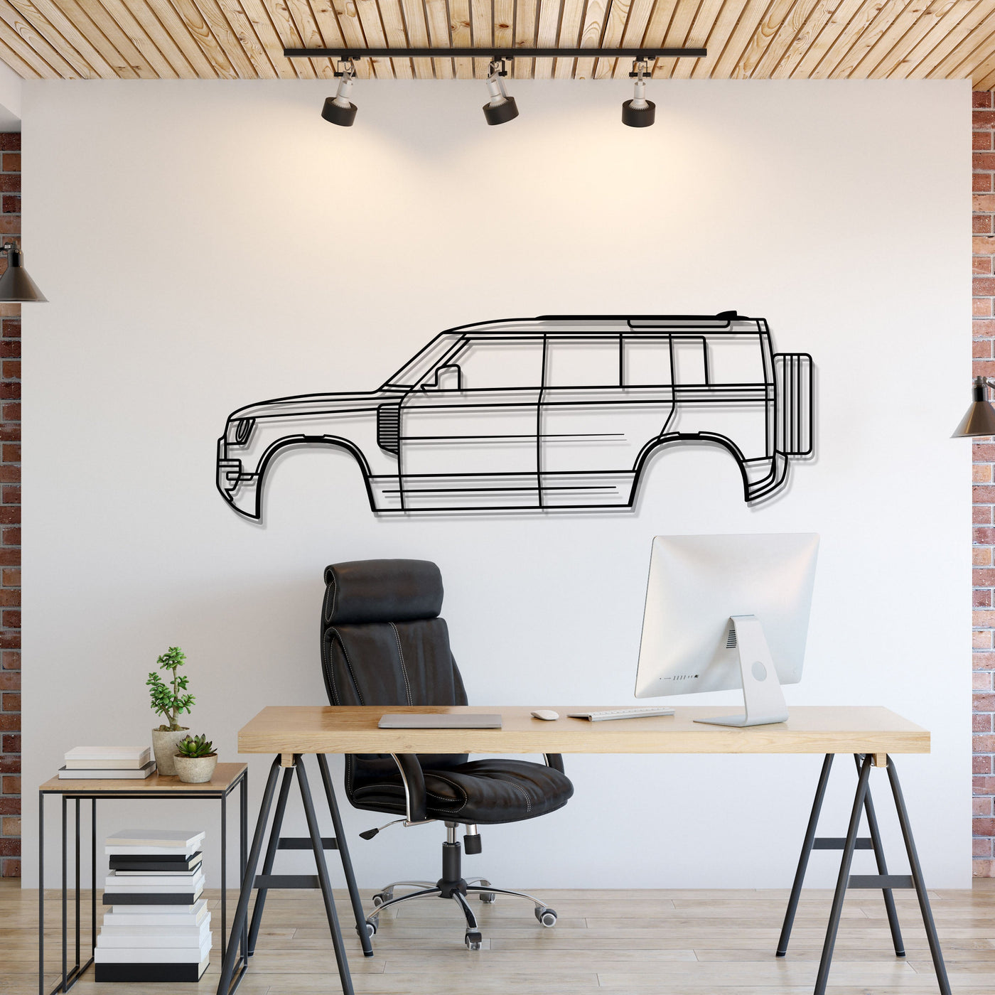 2020 Defender L663 (5st Gen) Metal Car Wall Art
