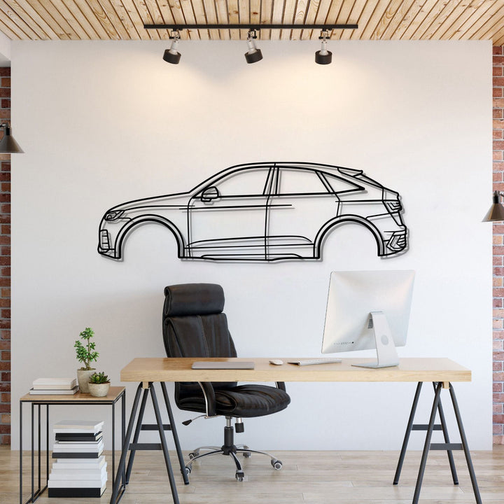 2021 Q5 Sportback 2nd Gen Metal Car Wall Art — precision-cut steel wall art