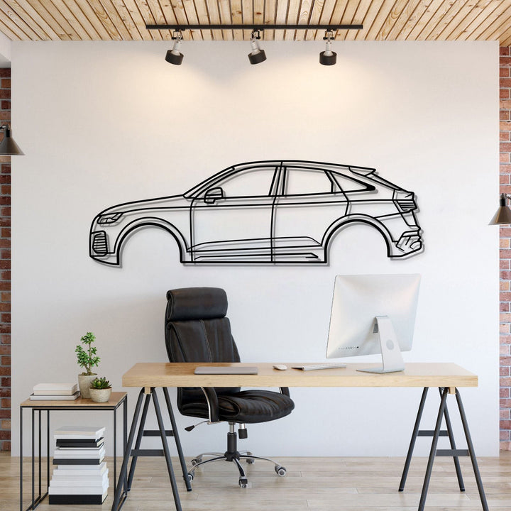 2021 SQ5 Sportback 2nd Gen Metal Car Wall Art — precision-cut steel wall art