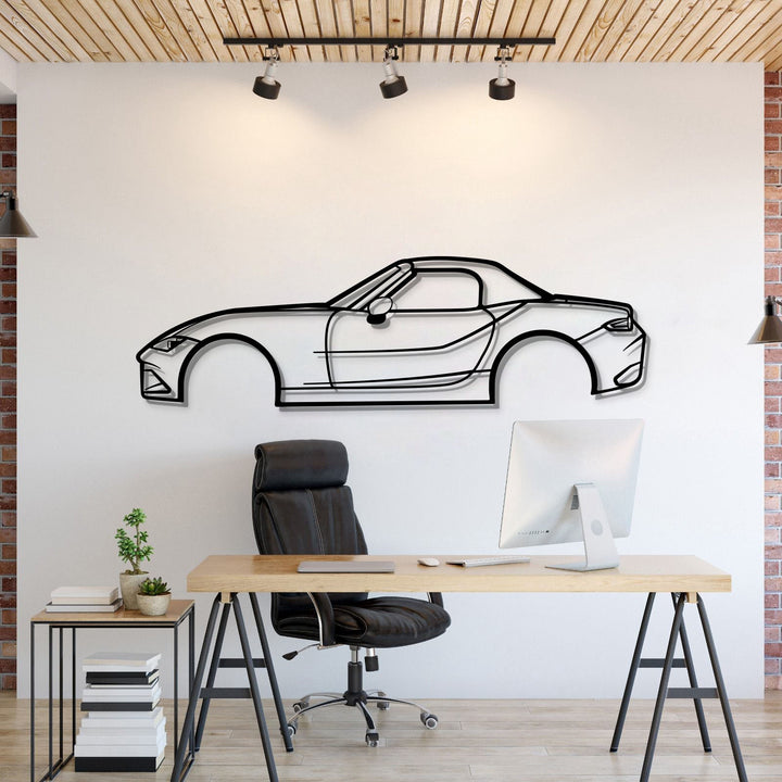 2021 Miata MX-5 Metal Car Wall Art — precision-cut steel wall art