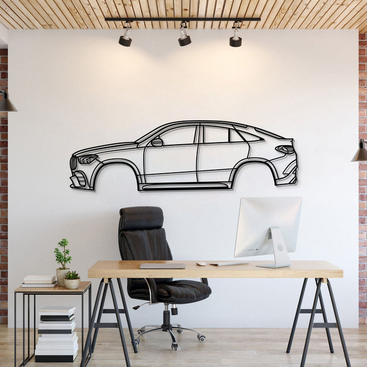 2021 AMG GLE 63 Coupe C167 (4th Gen) Metal Car Wall Art — precision-cut steel wall art