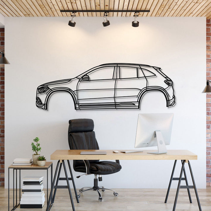 2021 GLA-Class SUV H247 (2nd Gen) Metal Car Wall Art — precision-cut steel wall art