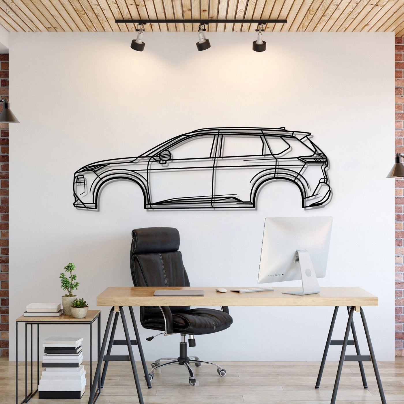 2021 Rogue 3rd Gen Metal Car Wall Art