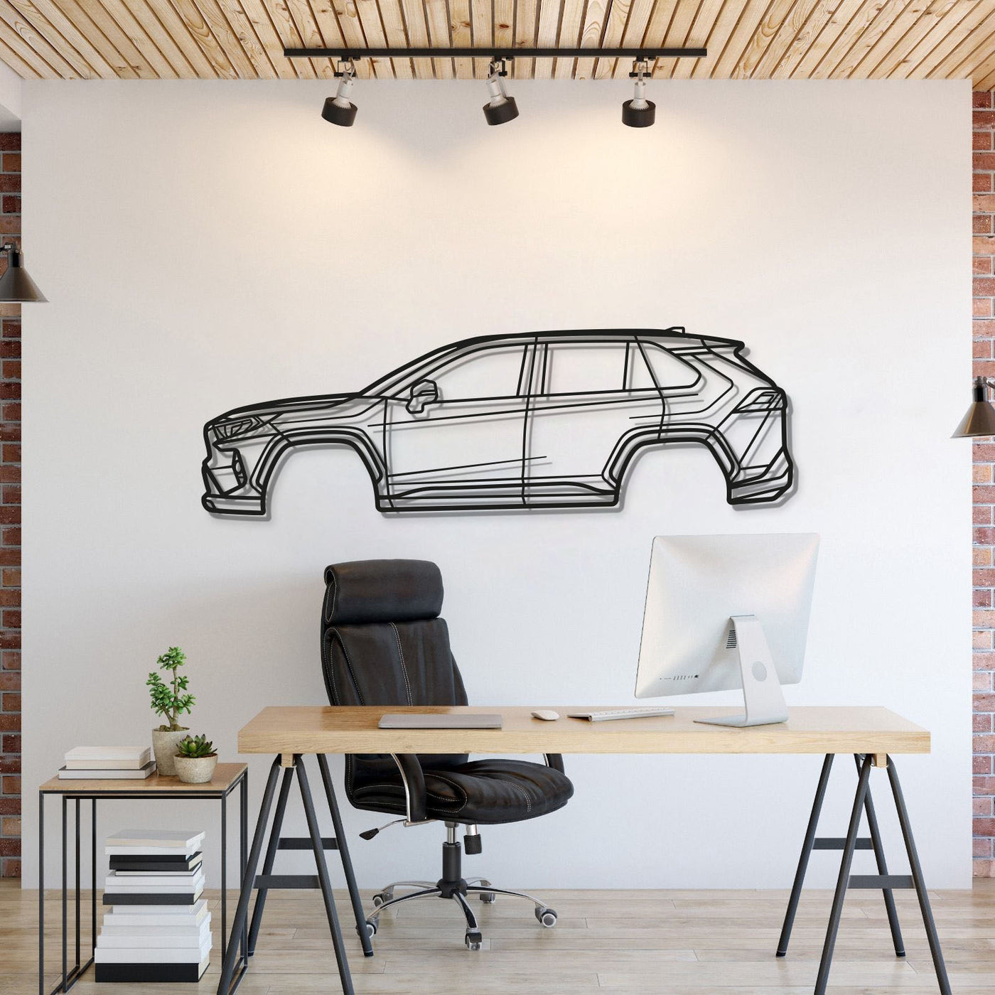 2021 RAV4 Prime 5th Gen (XA50) Metal Car Wall Art