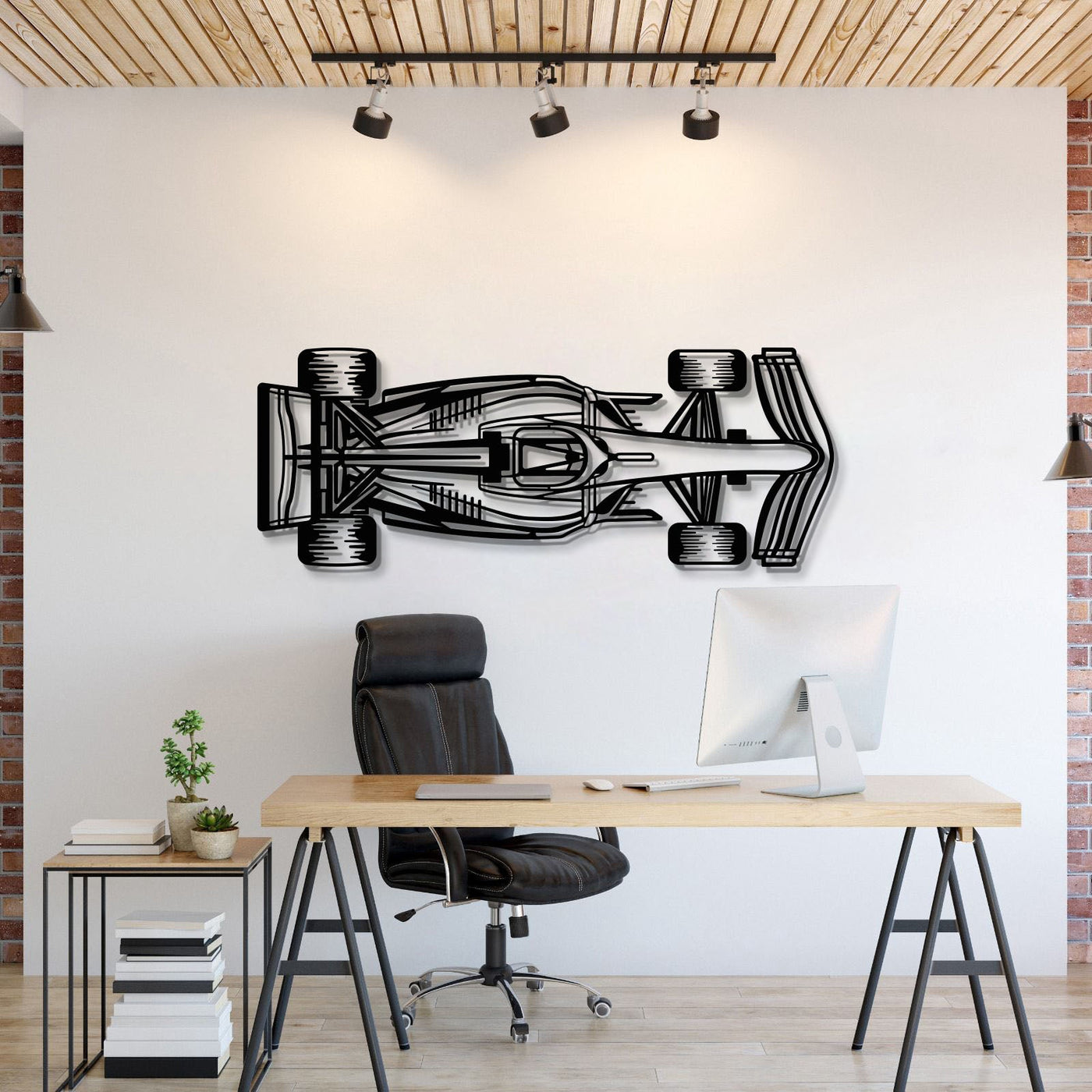 Formula 1 2022 Top View Horizontal Metal Car Wall Art