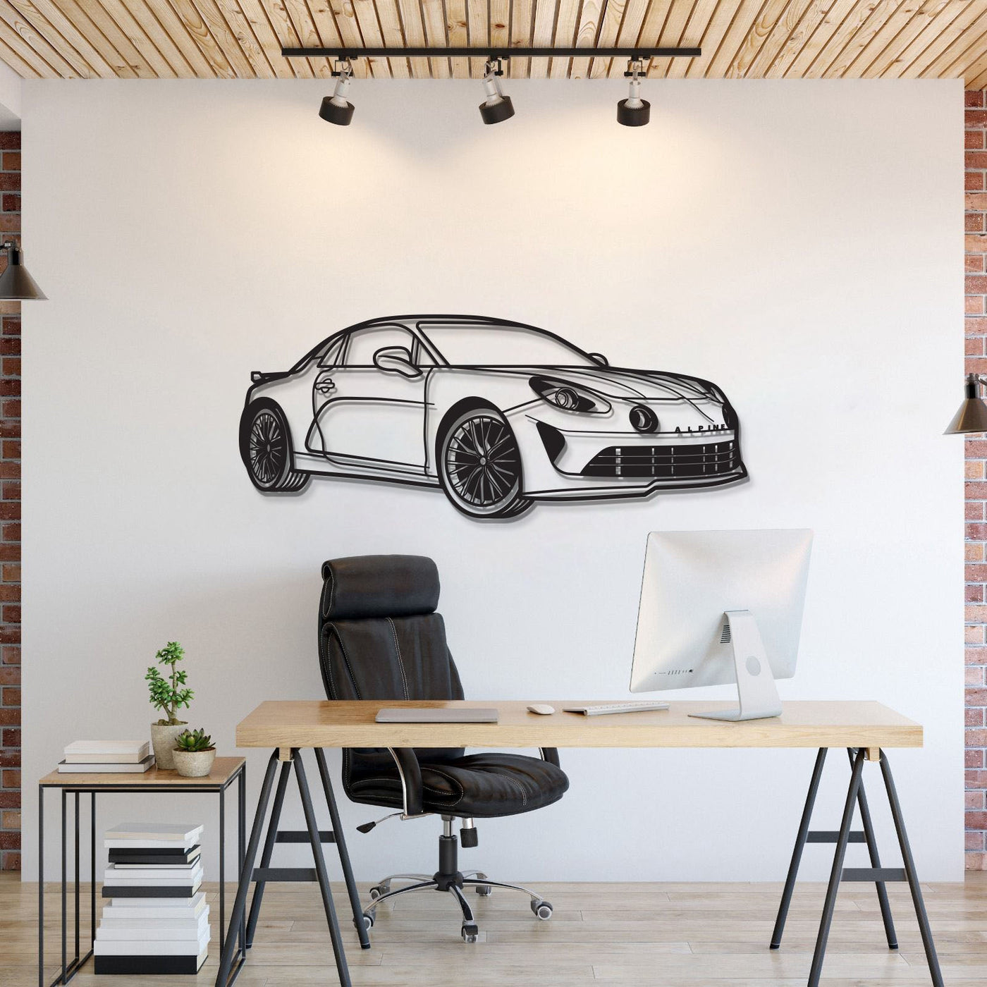 A110s Perspective Metal Car Wall Art