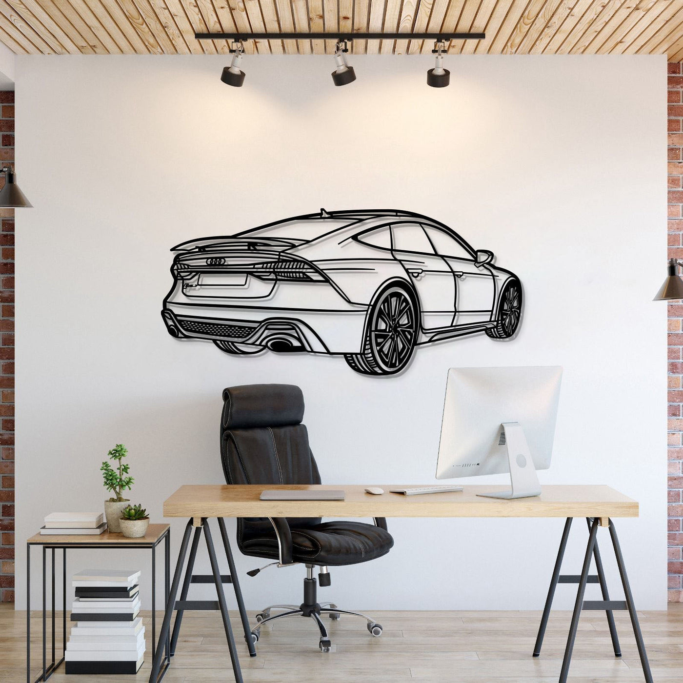2022 RS7 Perspective Metal Car Wall Art