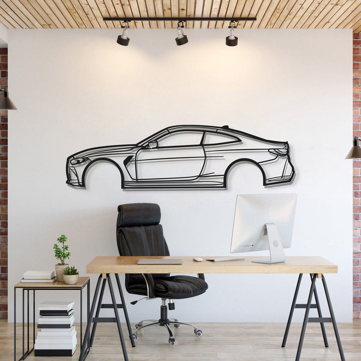 2022 G82 M4 Metal Car Wall Art — precision-cut steel wall art