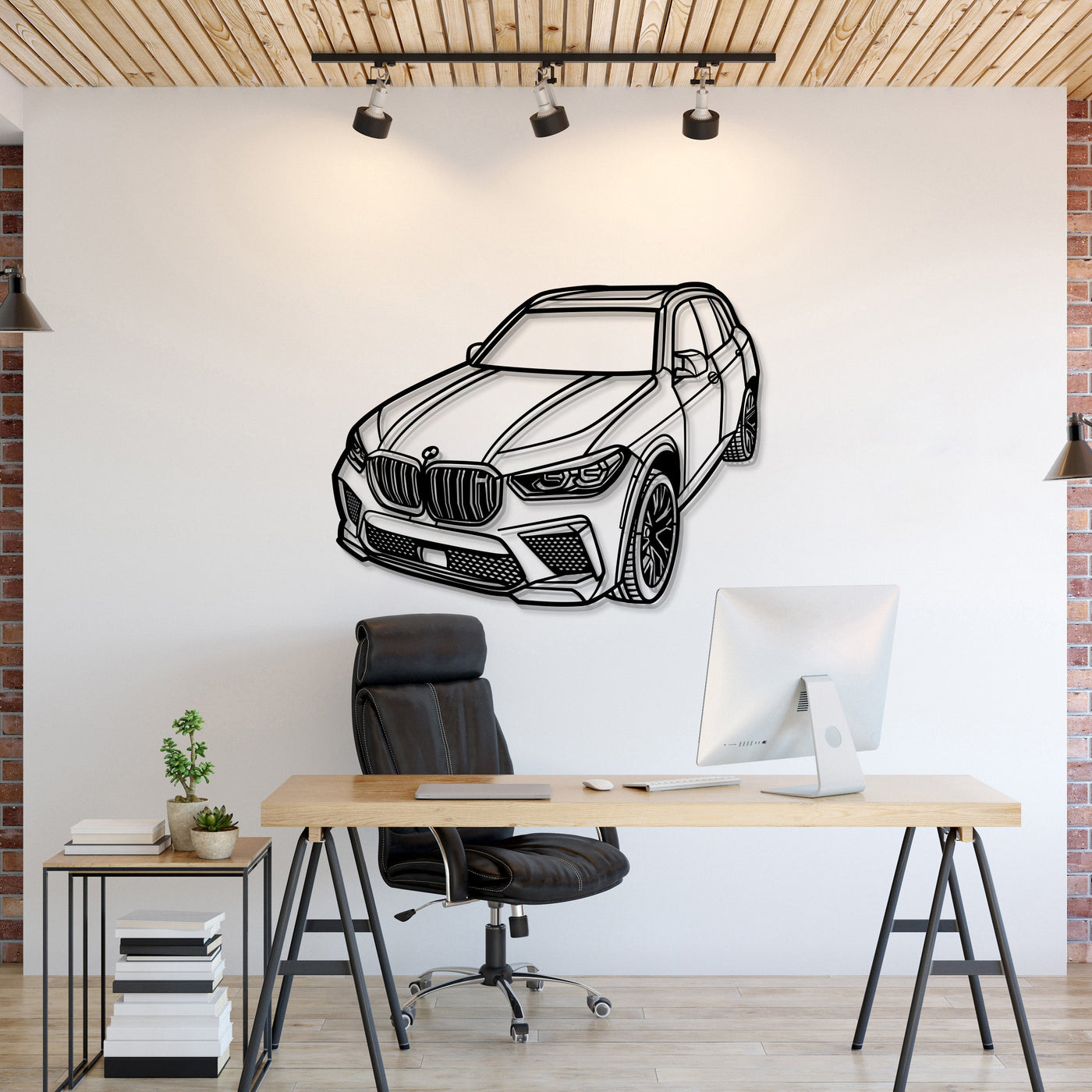 2022 X5 M Perspective Metal Car Wall Art