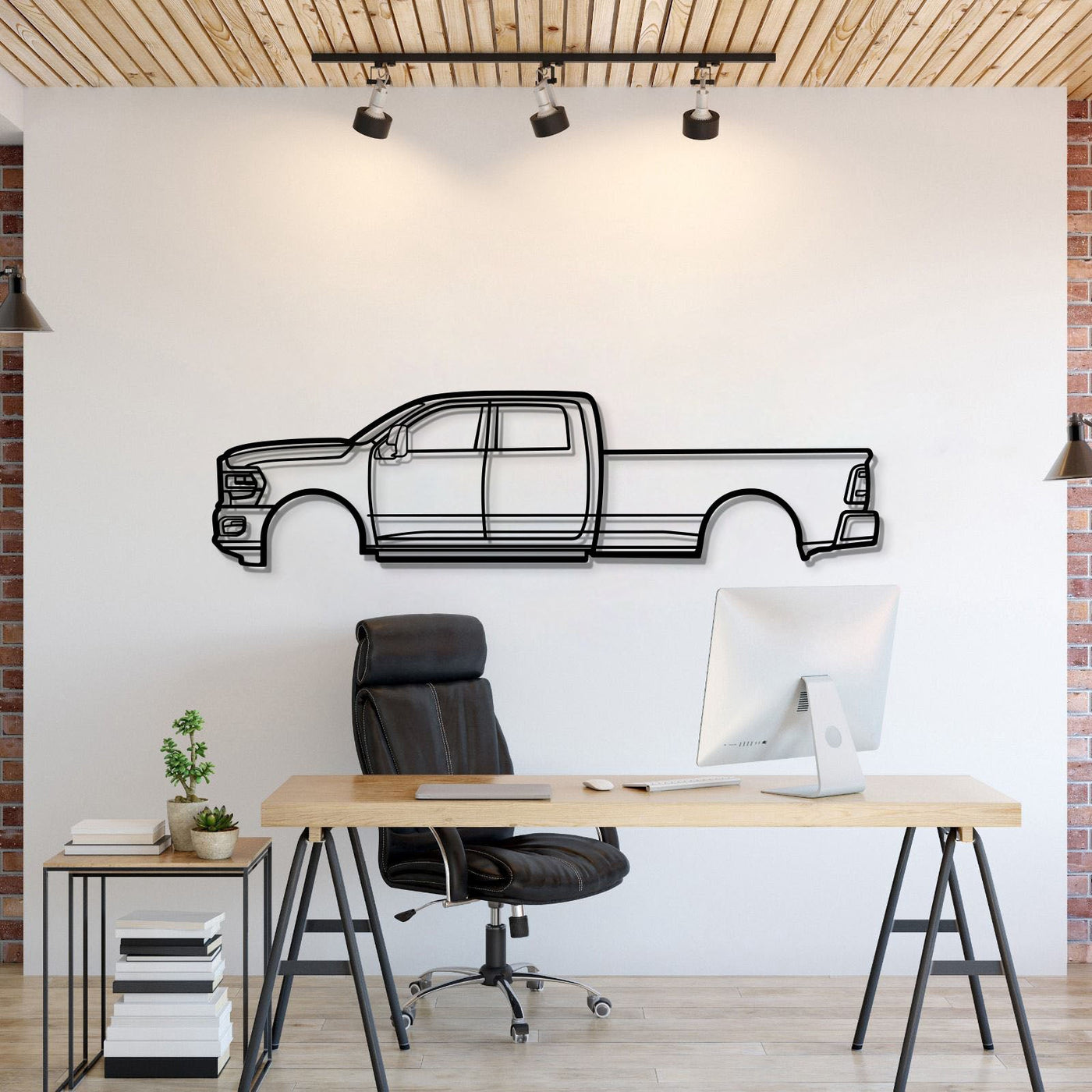 2022 RAM 3500 Metal Car Wall Art