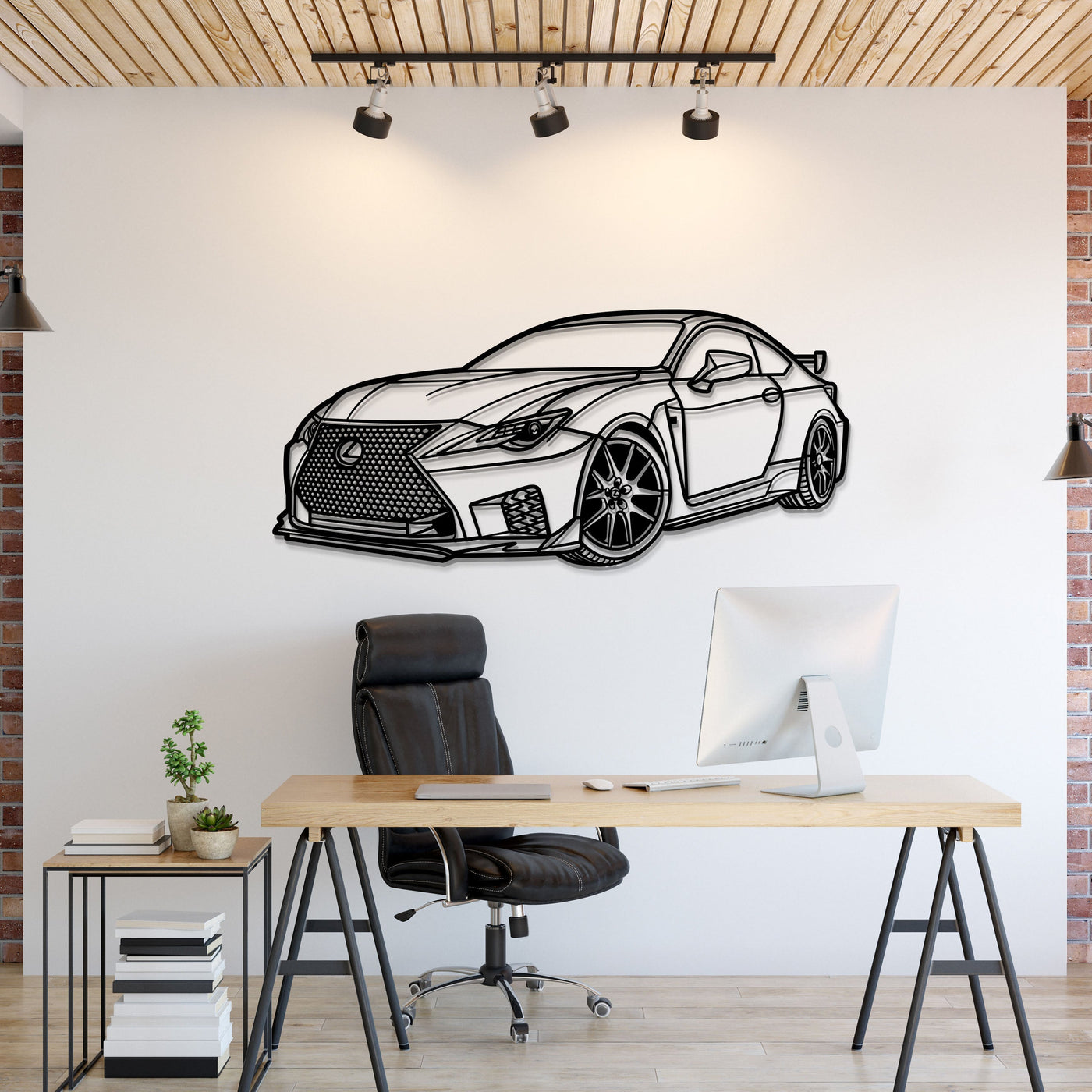 2022 RC F Perspective Metal Car Wall Art