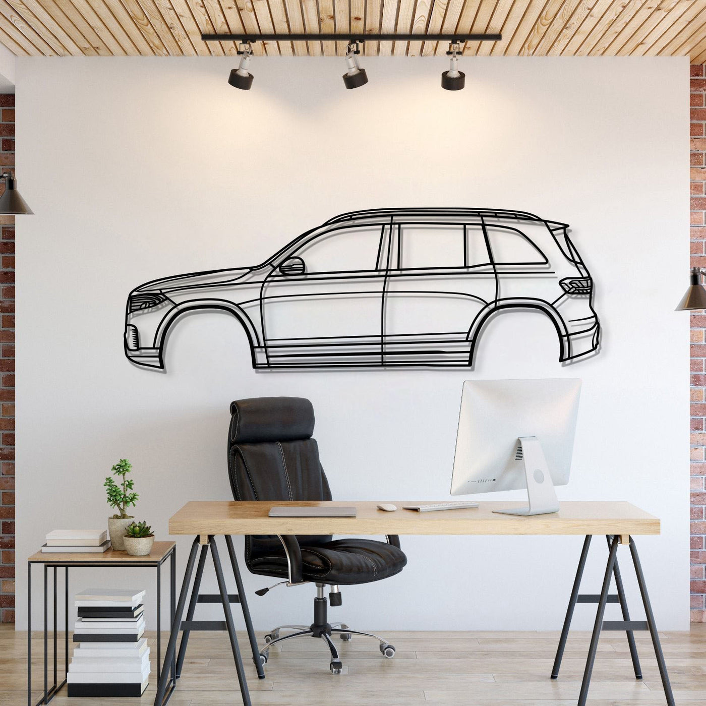2022 EQB SUV X243 (1st Gen) Metal Car Wall Art