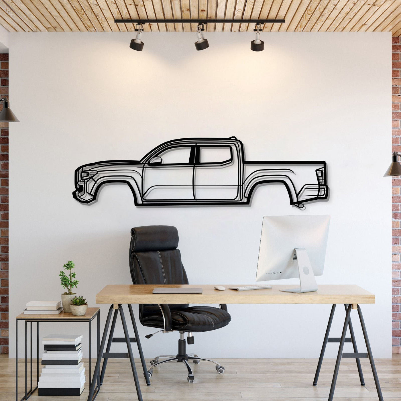 2022 Tacoma Metal Car Wall Art