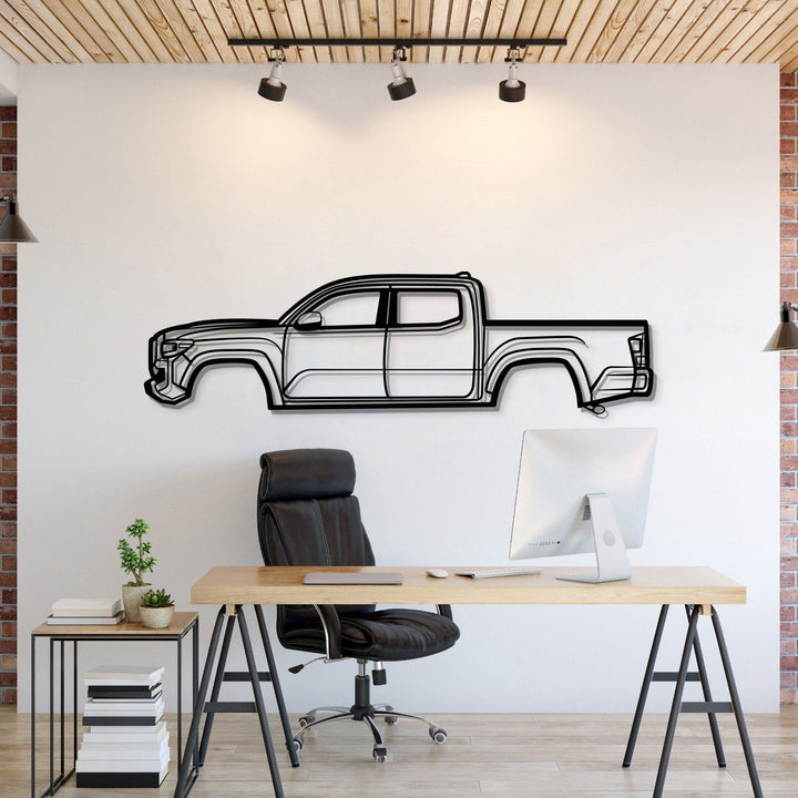 2022 Tacoma Metal Car Wall Art — precision-cut steel wall art