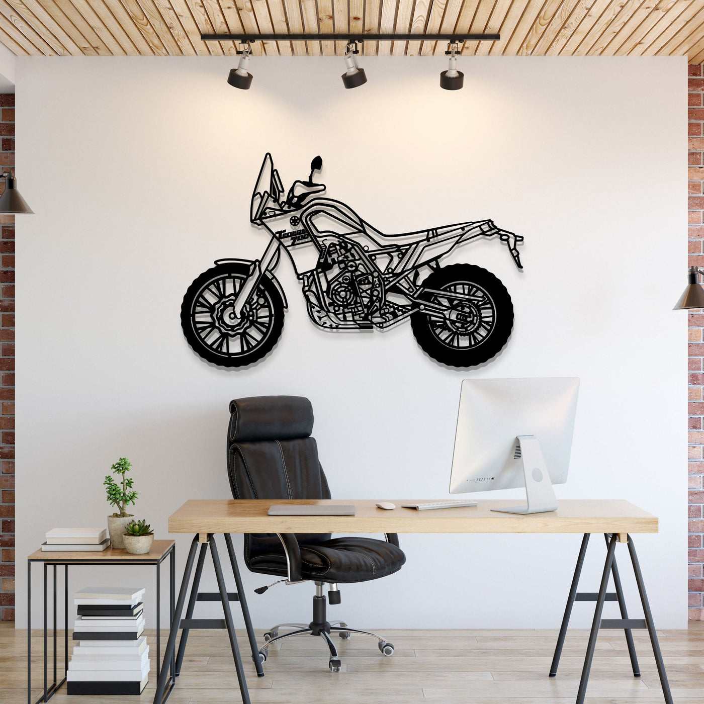 2022 Tenere Metal Motorcycle Wall Art