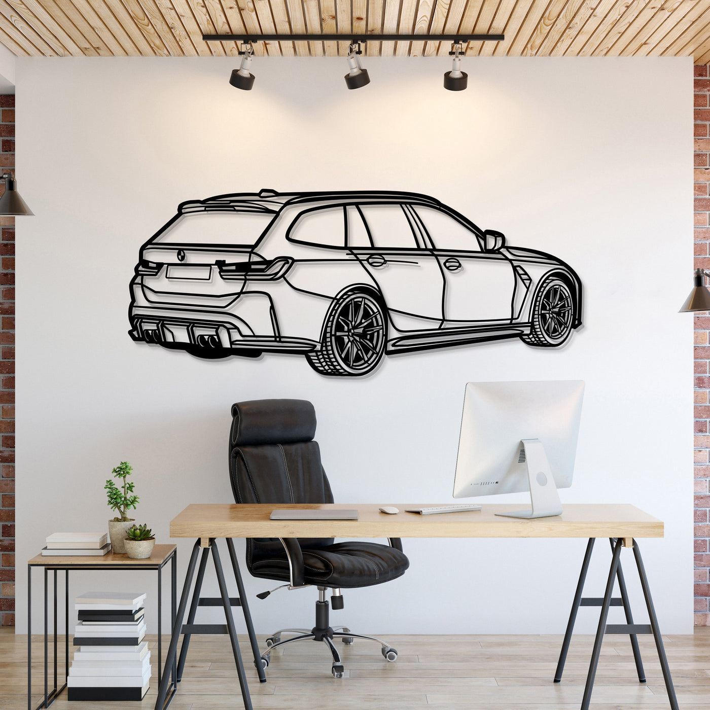 2023 M3 Touring Perspective Metal Car Wall Art