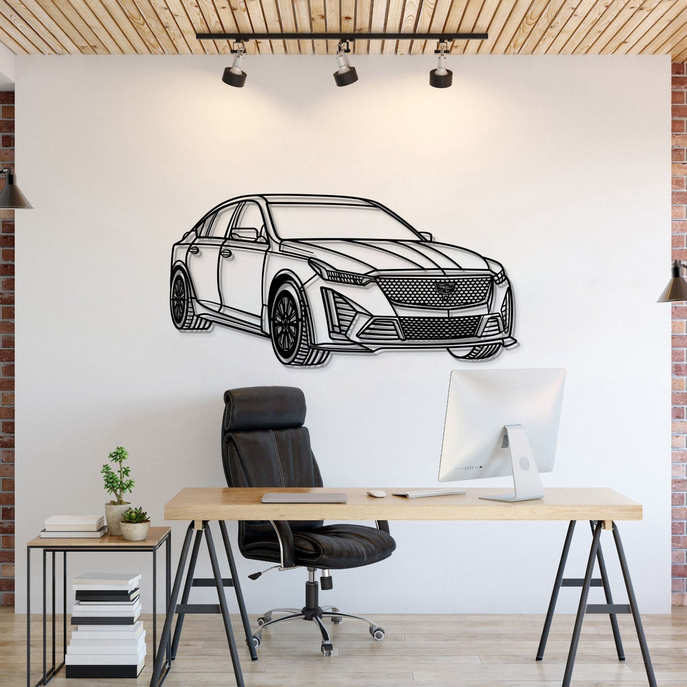 2023 CT5-V Blackwing Perspective Metal Car Wall Art