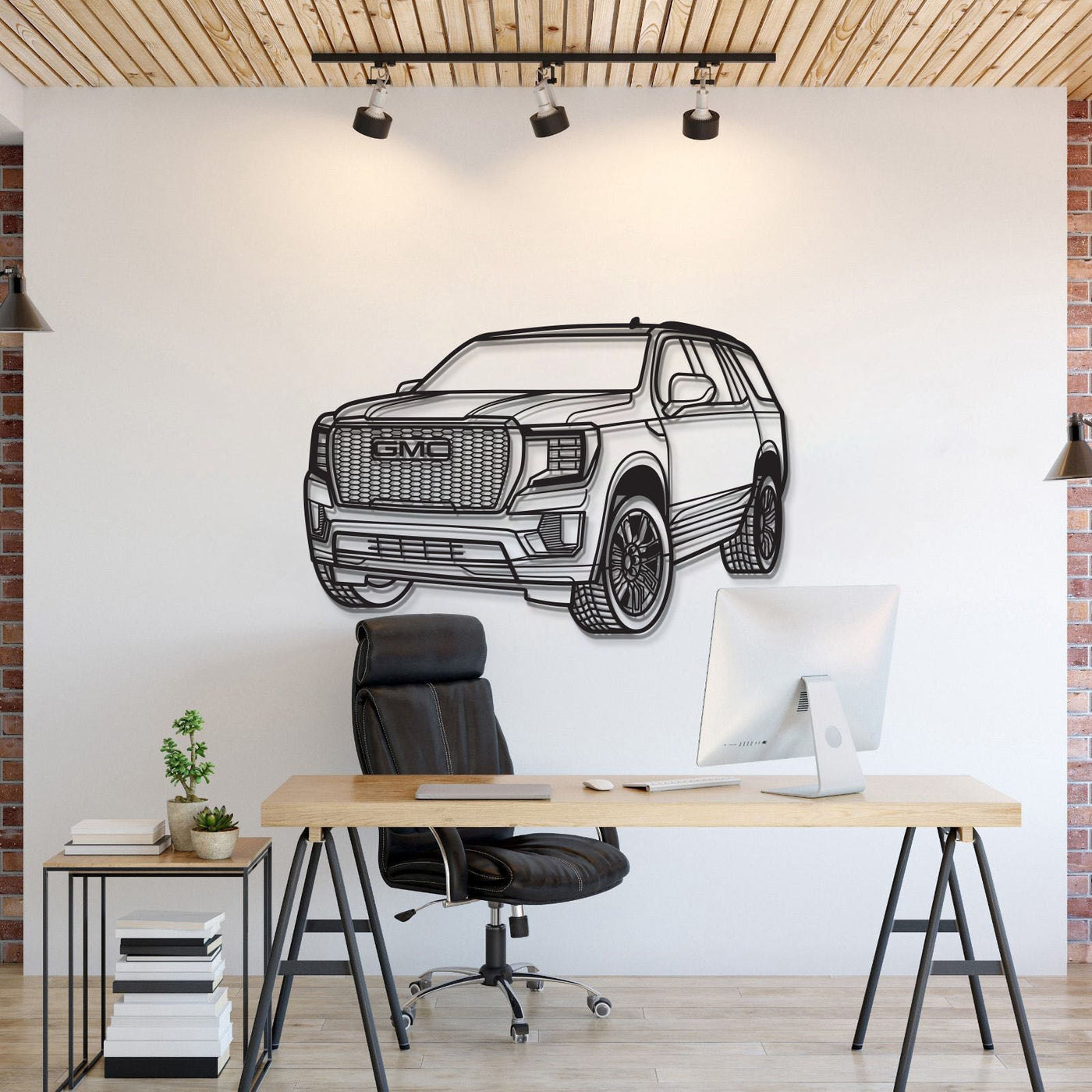 2023 Yukon Denali Ultimate Perspective Metal Car Wall Art