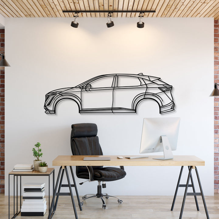 2023 Ariya Metal Car Wall Art — precision-cut steel wall art