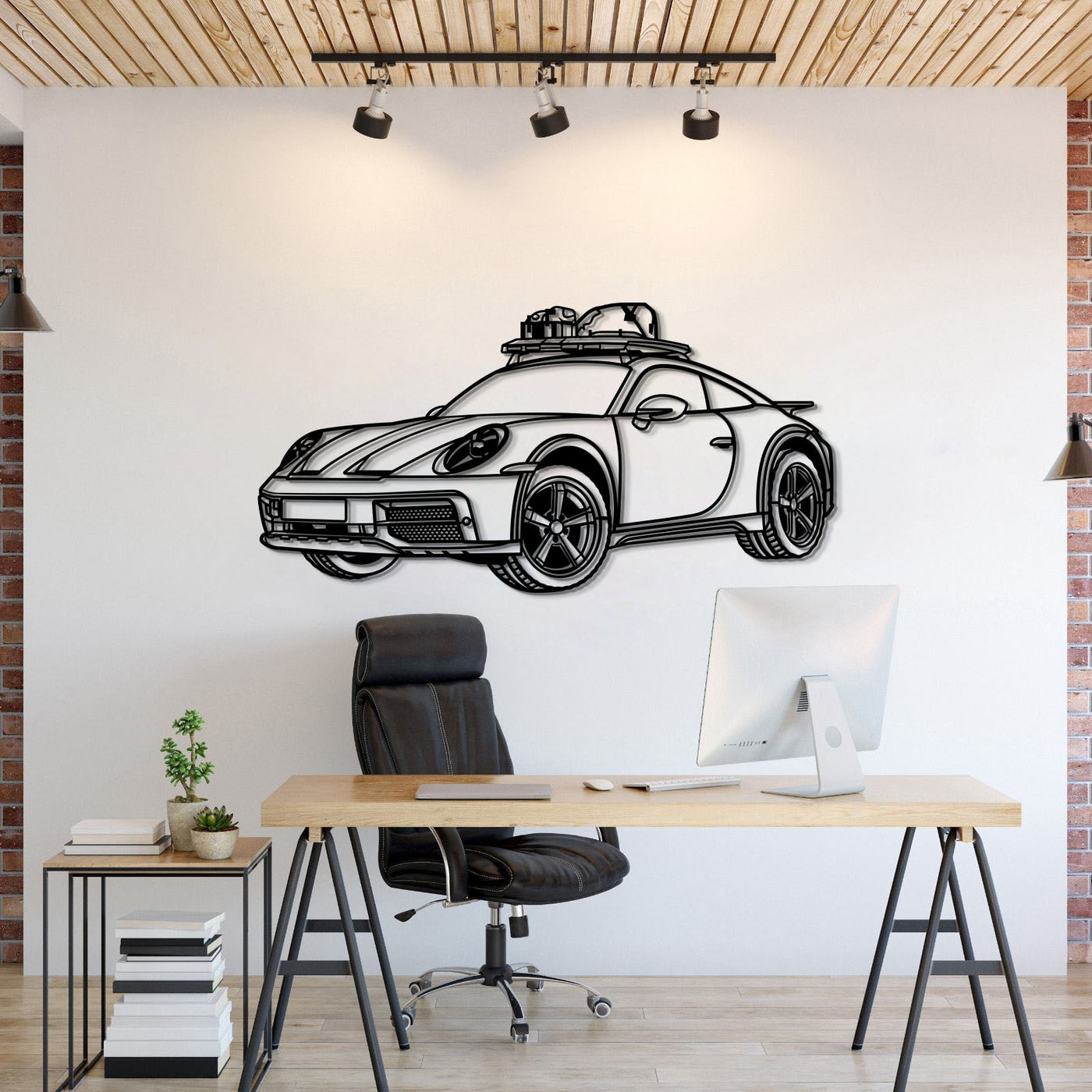 Perspective Metal Car Wall Art
