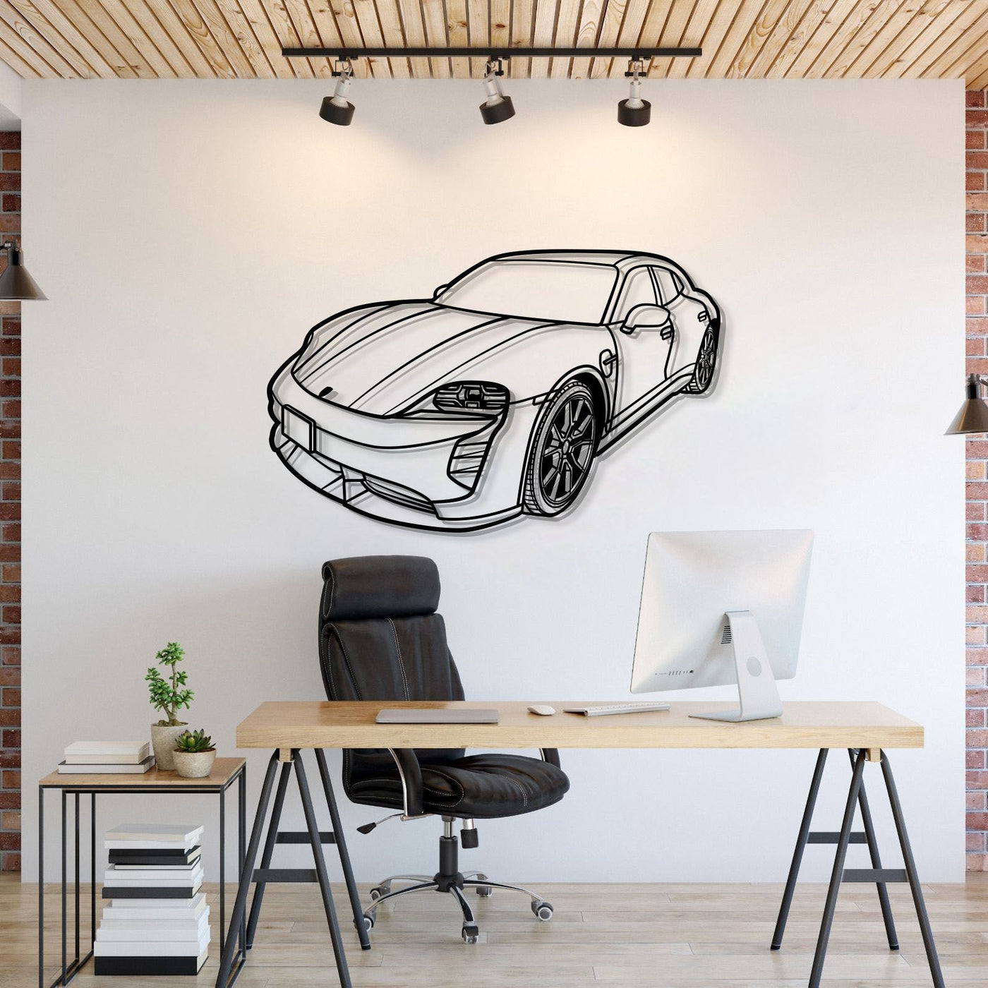 Perspective Metal Car Wall Art