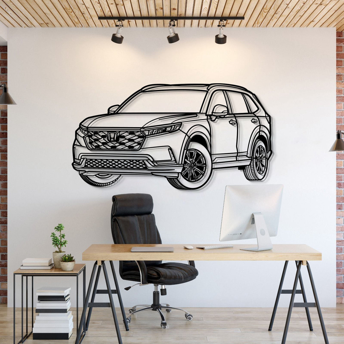 2024 CR-V Perspective Metal Car Wall Art