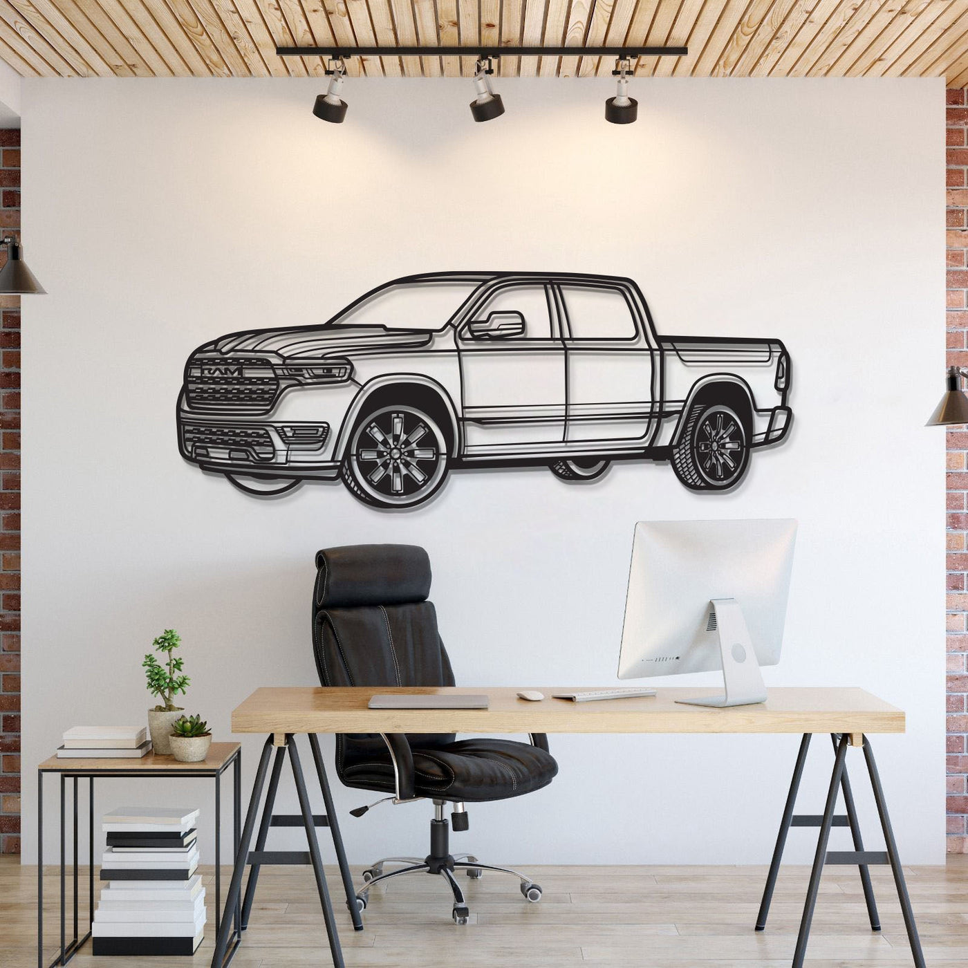 2025 1500 Charger Perspective Metal Car Wall Art