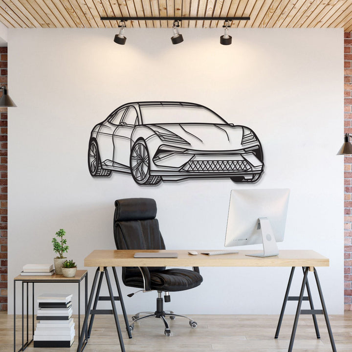 2025 Emeya Perspective Metal Car Wall Art — precision-cut steel wall art