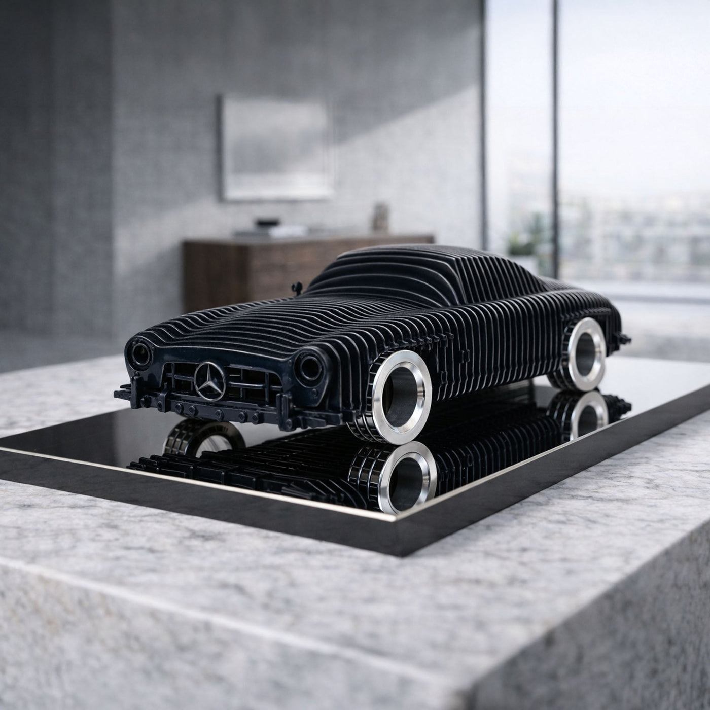 300SL Metal Car Sculpture