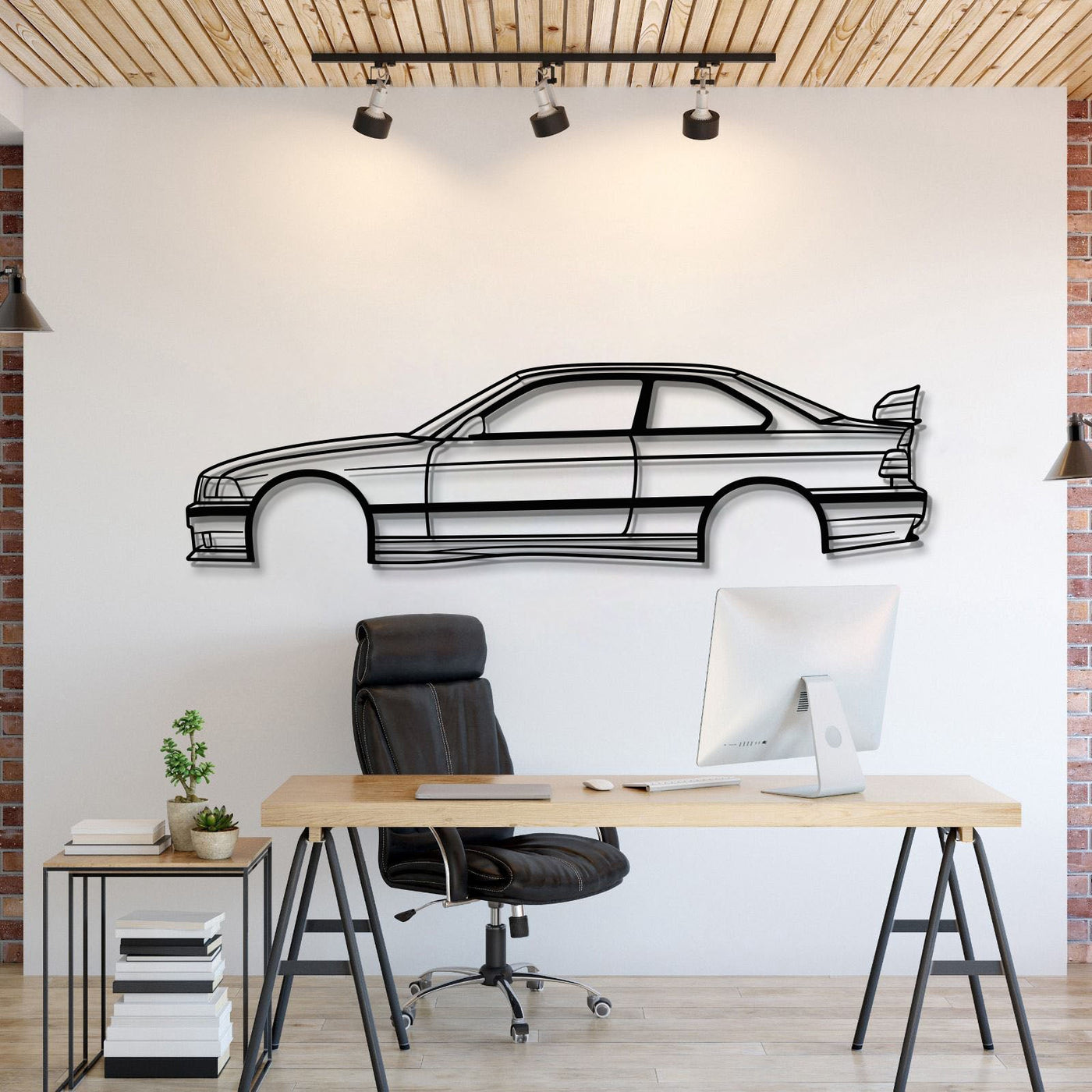 E36 M3 Metal Car Wall Art