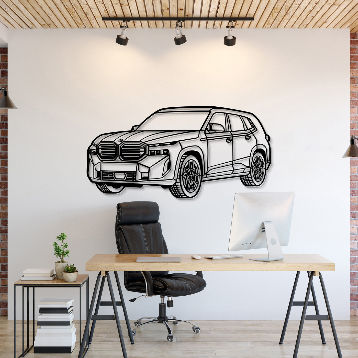 XM Perspective Metal Car Wall Art