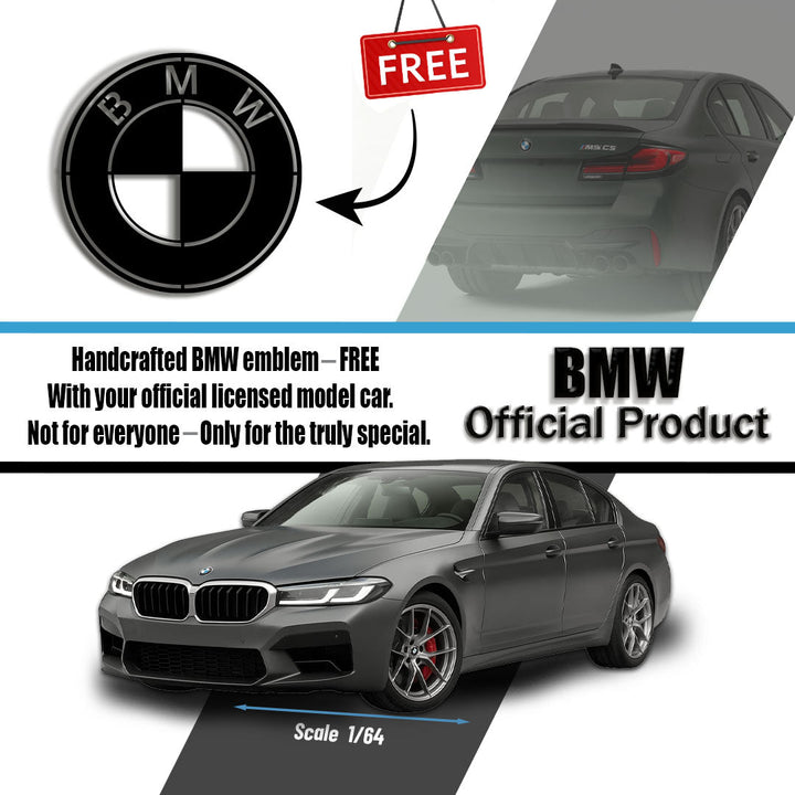 BMW - Metal Emblem - Official Licensed Model Car — precision-cut steel wall art